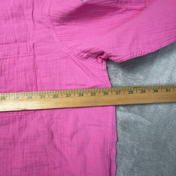 GAP Women's L Blouse Pink Cotton H1111 - Picture 5 of 8